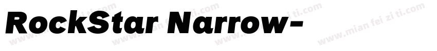 RockStar Narrow字体转换
